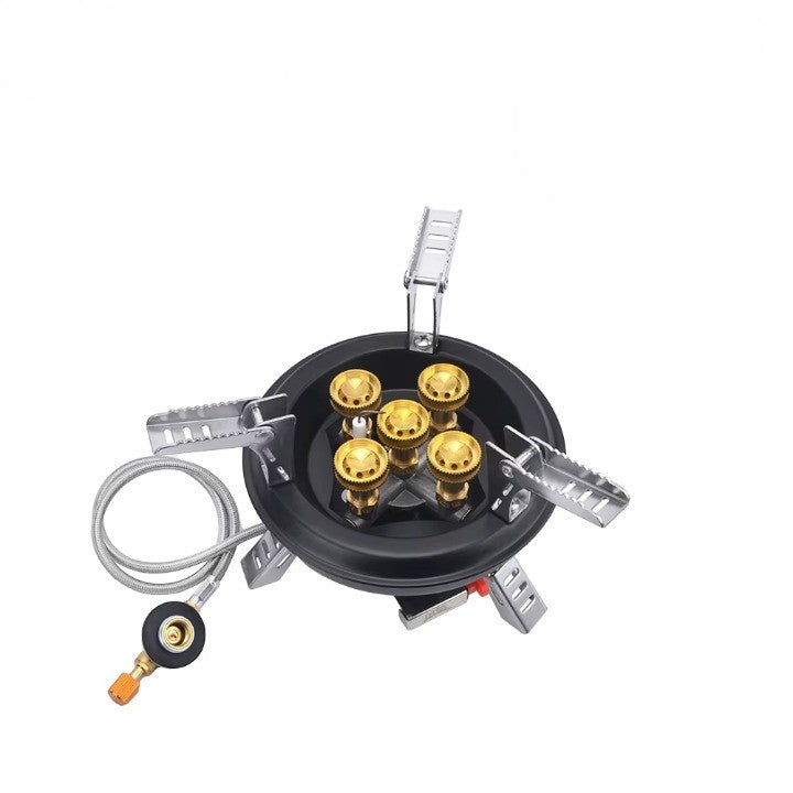 Portable Multi-Burner Quick Ignition Outdoor Gas Cooker