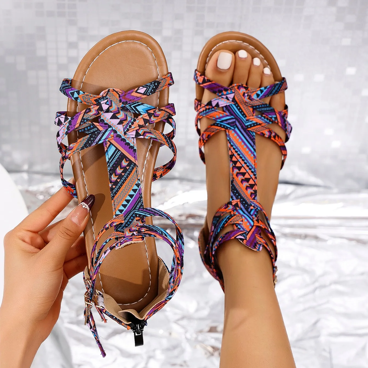 Rome Style Women Gladiator Style Sandals