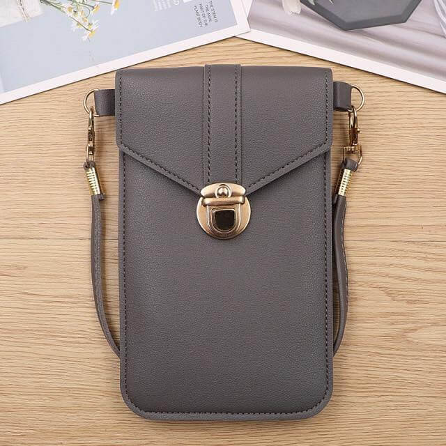 Transparent Women Wallet Shoulder Phone Case