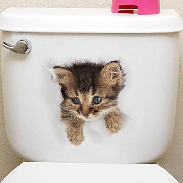 3D Pet Wall and Bathroom Stickers