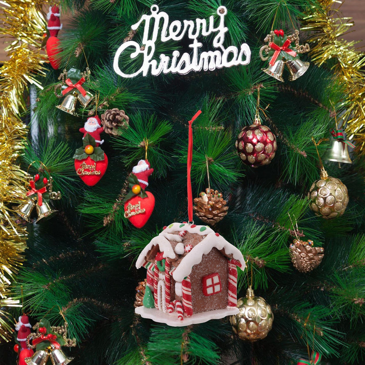 Mini Christmas Gingerbread House Decorations