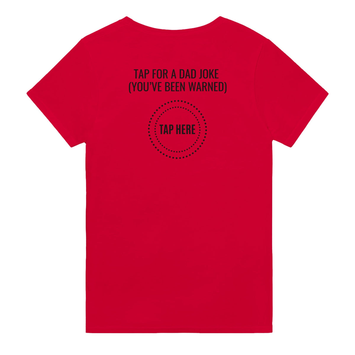 Tap For a Dad Joke Funny Cotton T-Shirt