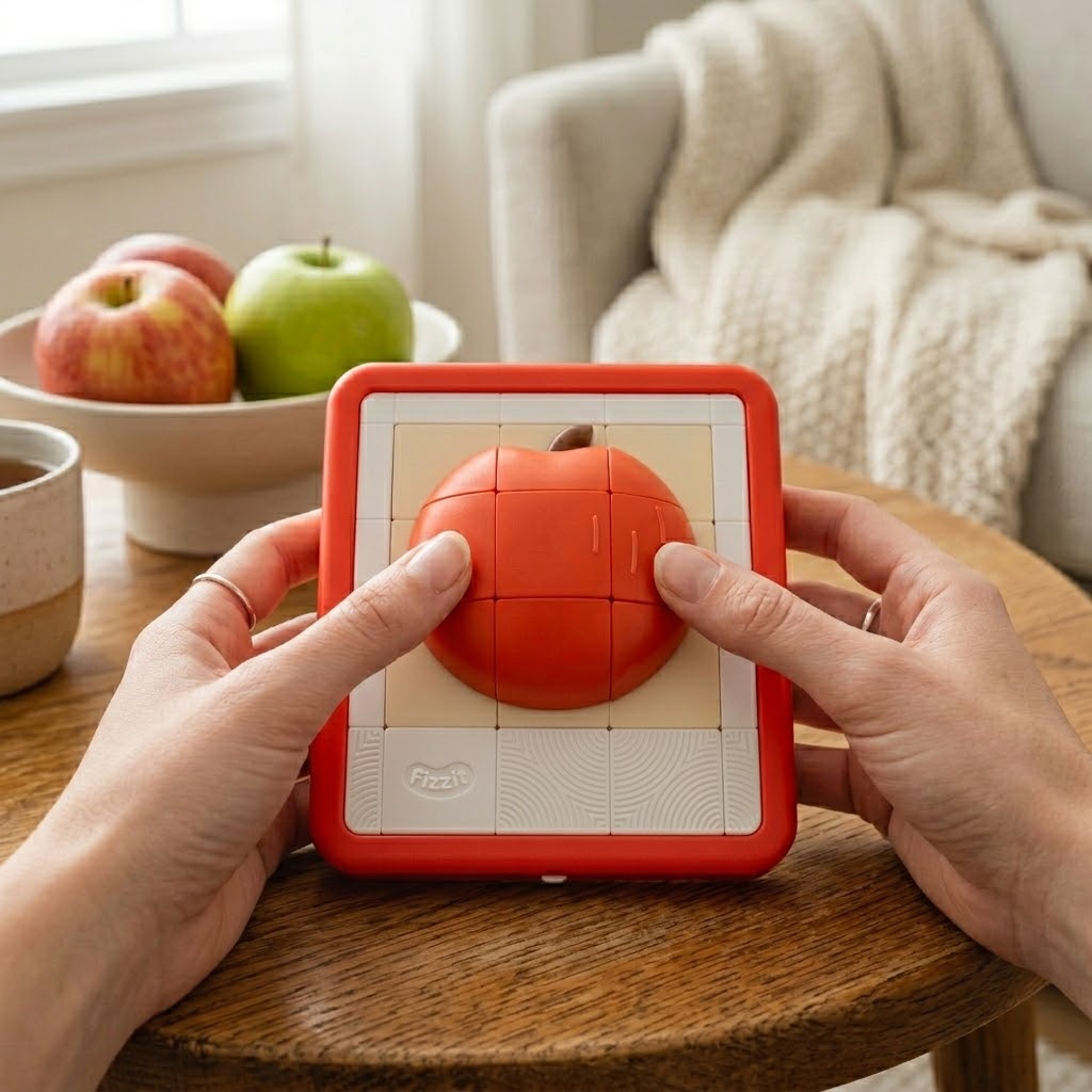 Apple Sliding Block Logic Puzzle Toy