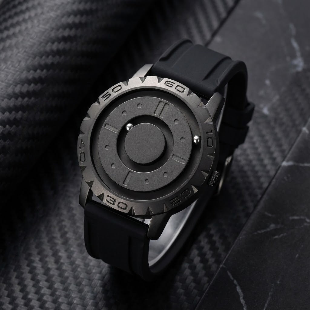 Magnetic Ball Pointer Quartz Watch