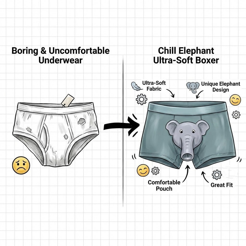 Chill Elephant Ultra-Soft Boxer