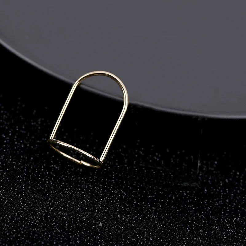 Elegant Fingertip Chic Gothic Slim Metal Nail Rings