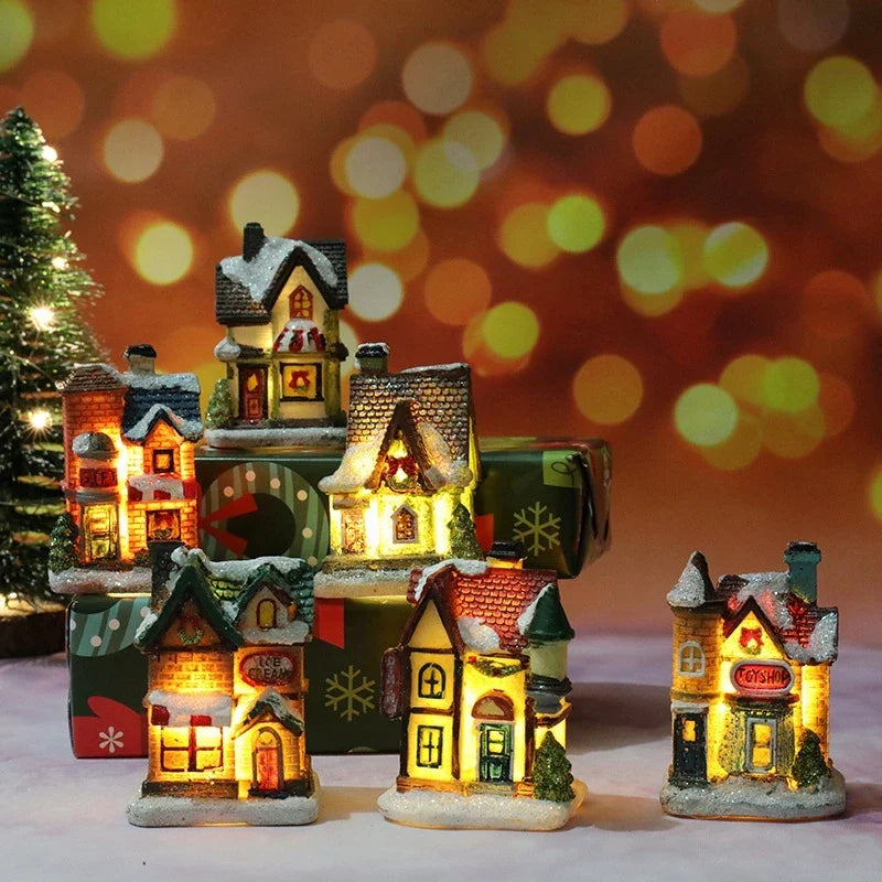 Winter Dreams LED Christmas House Figurines