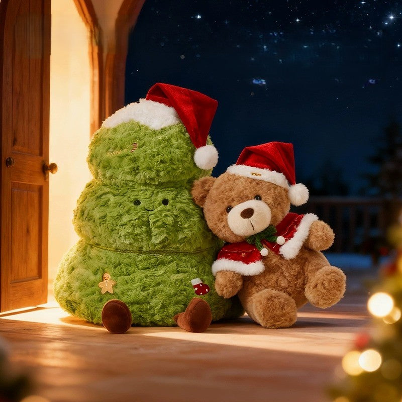 Hidden Surprise Christmas Tree Plush Bear