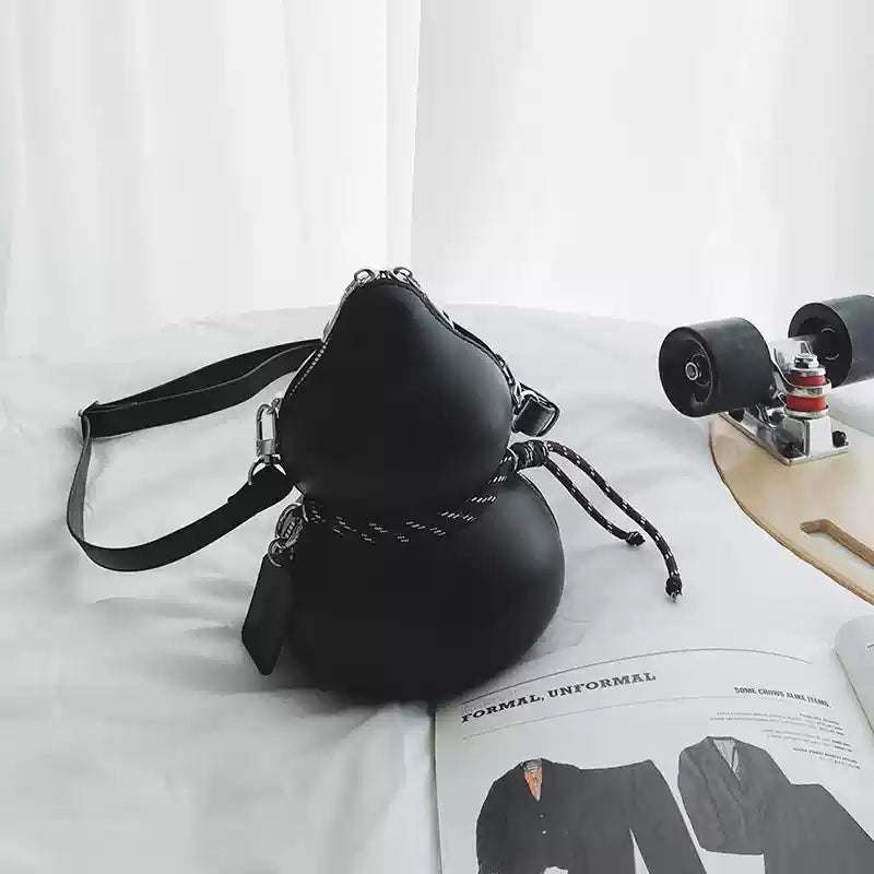 Double-Bubble Sculptural Artistic Crossbody Bag