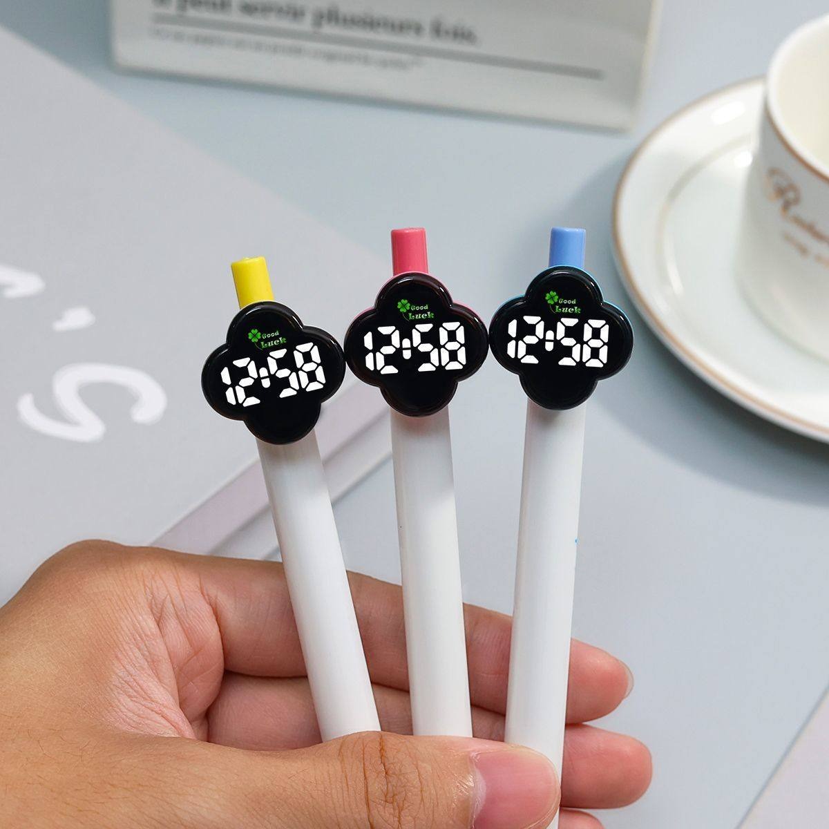 Four Leaf Clover Pen Tip LED Watch