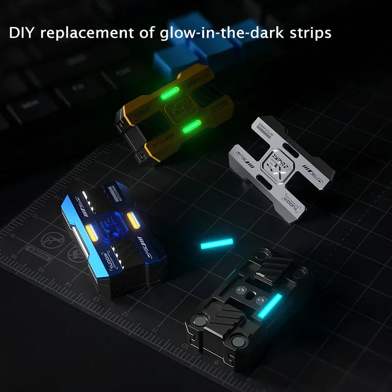 Luminous Magnetic Push Slider Metal Fidget