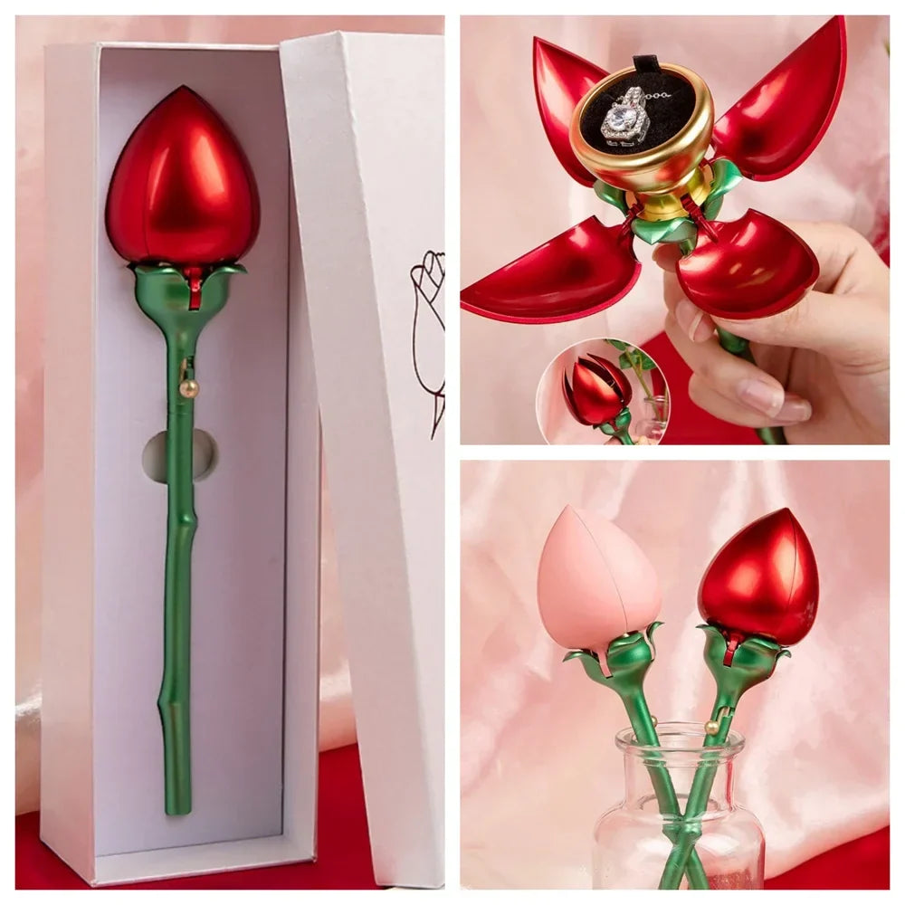 Eternal Rose Rotating Jewelry Box