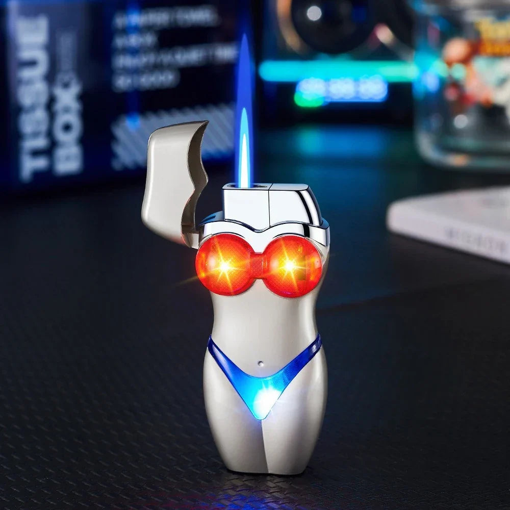Glowing Bikini Windproof Jet Torch Lighter