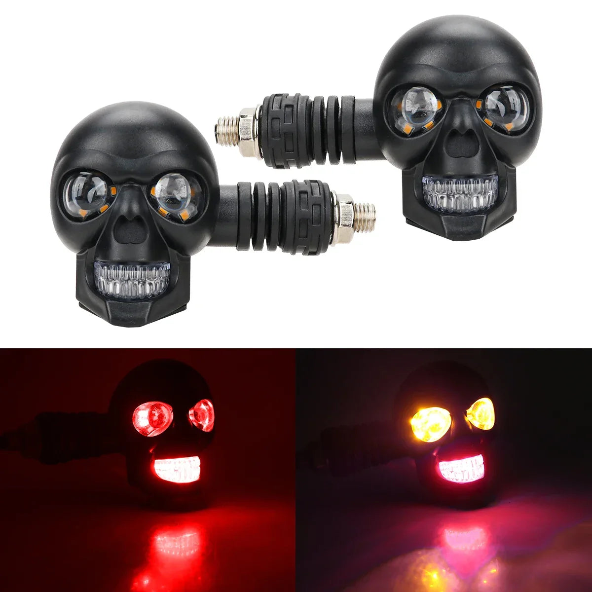 Scary Skull LED Motorcycle Signal Indicator Light