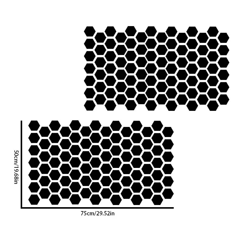 Car Side Window Honeycomb Decor Sticker