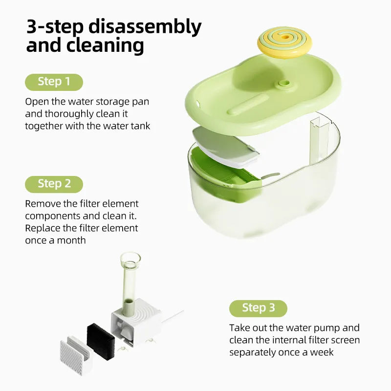 Silent High-Capacity Pet Water Dispenser