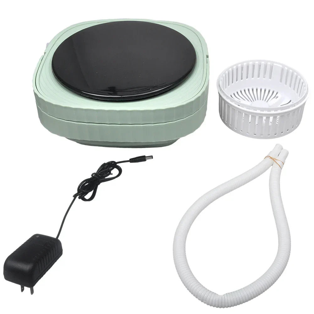 Compact Folding Ultrasonic Travel Laundry Washing Machine