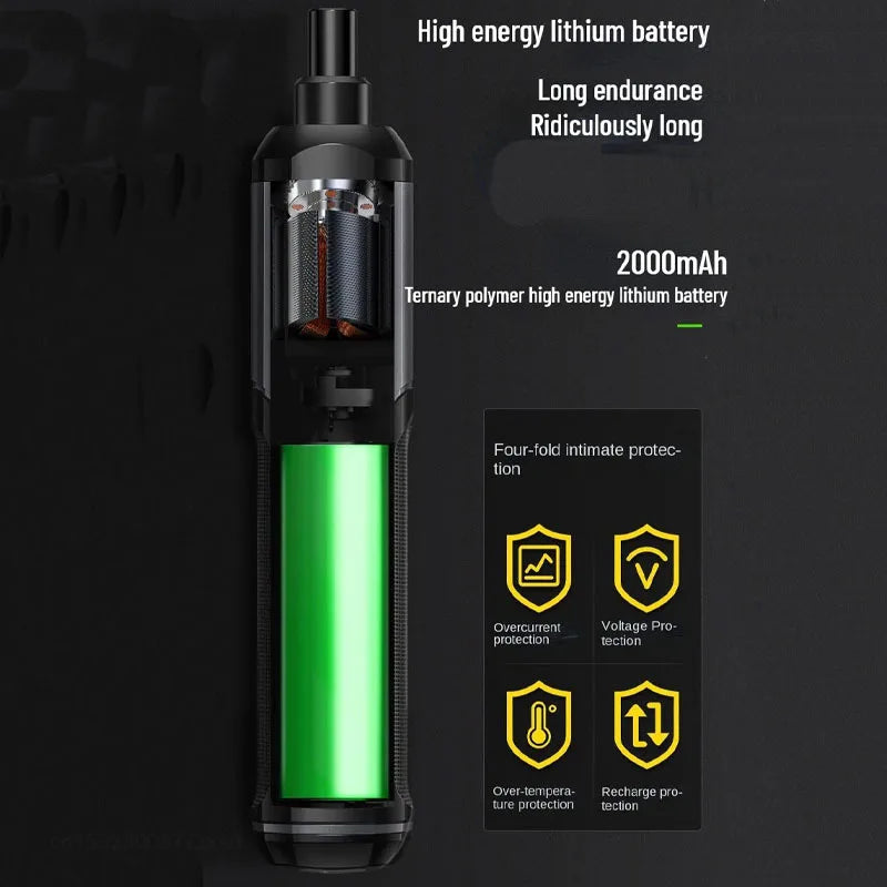 Mini Cordless Rechargeable Electrical Screwdriver Drill Tool Set