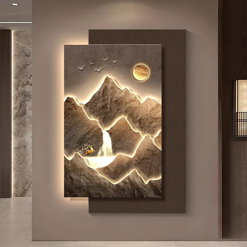 Mountain Landscape Modern Wall Art