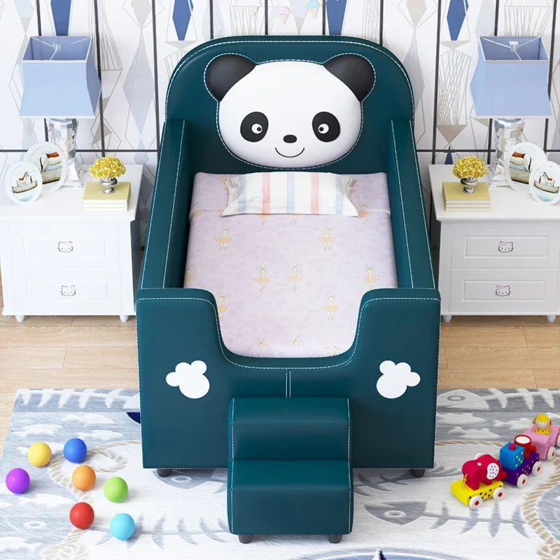 Cute Panda Easy Access Bedside Toddler Bed