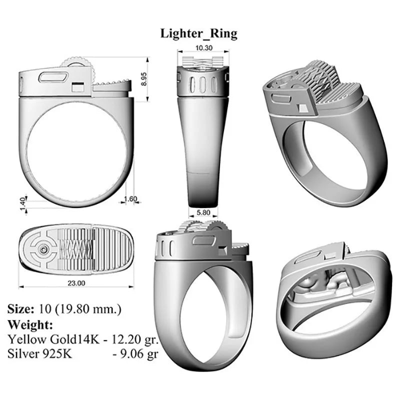 Lighter Style Fun Ring