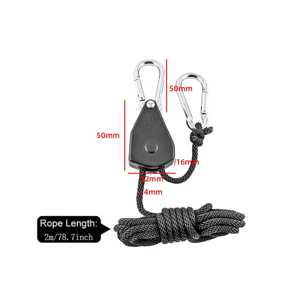 Camp Anywhere Adjustable Ratchet Tent Stabilizer Pulley Hanger