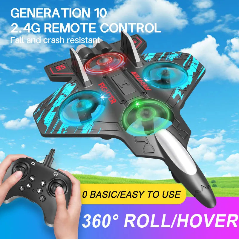 Fighter Stunt Remote Control Foam Jet Plane