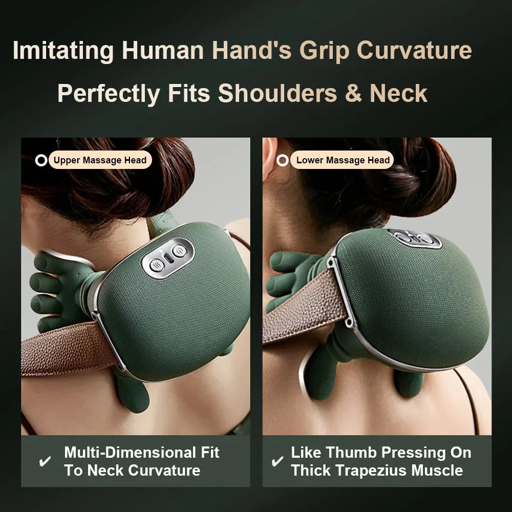Bionic Finger Heated Neck Shoulder Massager