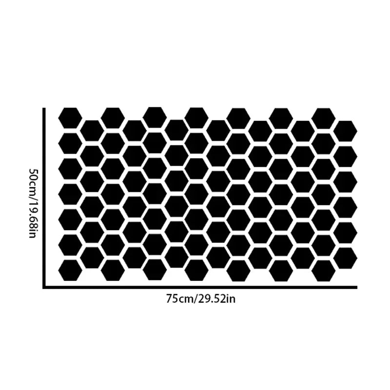 Car Side Window Honeycomb Decor Sticker