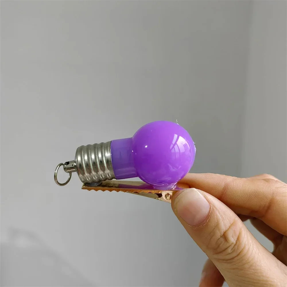 Luminous Bulb Creative Hairpin