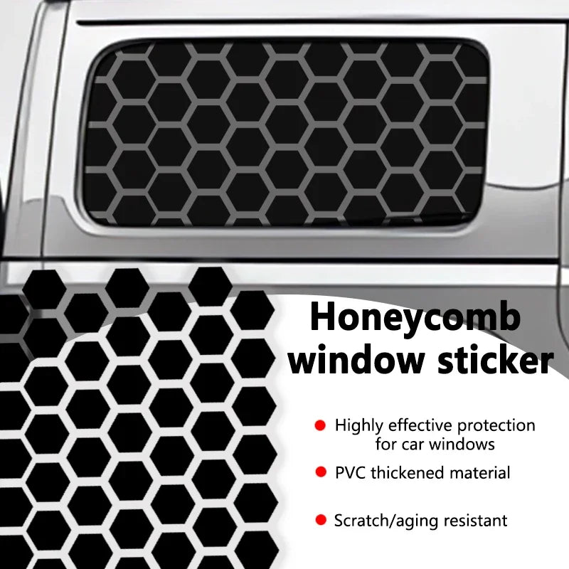 Car Side Window Honeycomb Decor Sticker