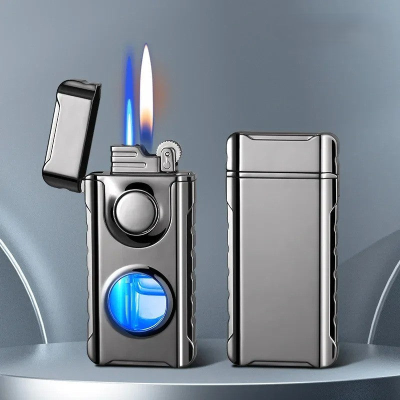 Dual-Fire Metal Windproof Lighter
