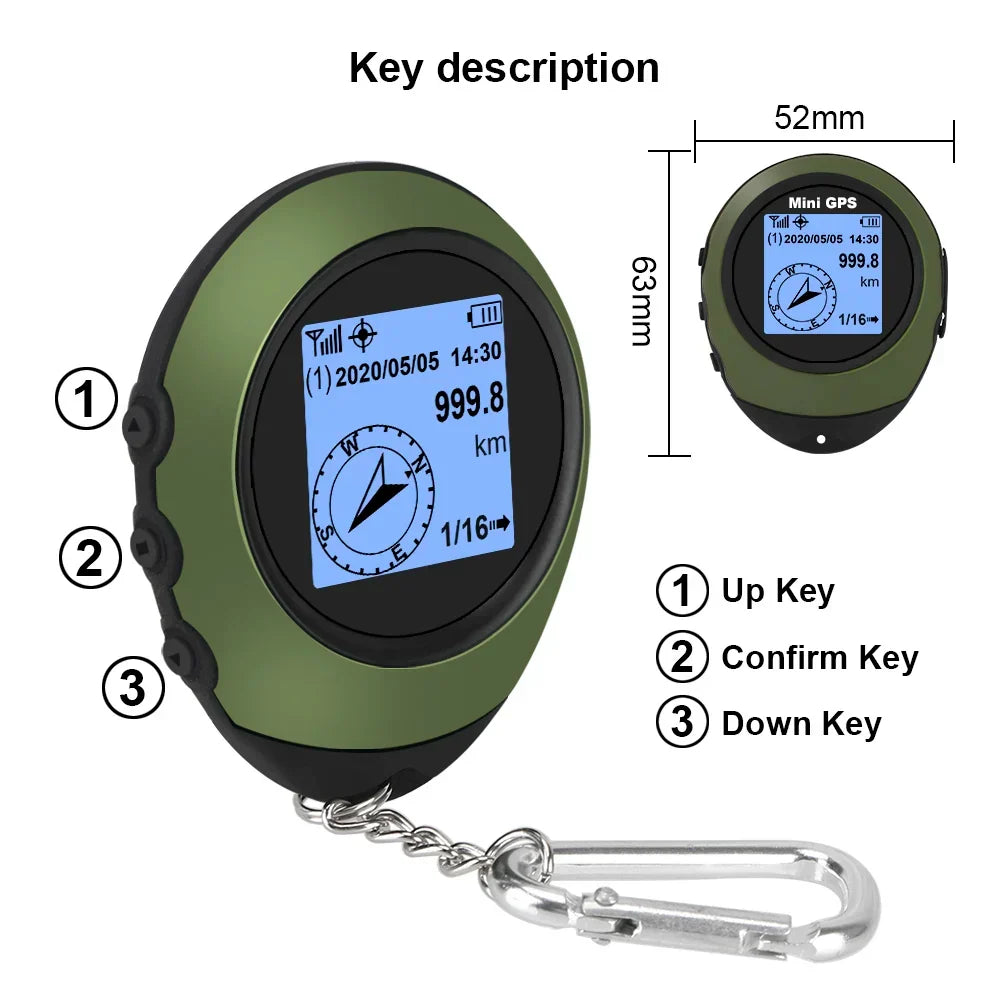 Compact Satellite GPS Navigator High-Precision Compass Tracker Device