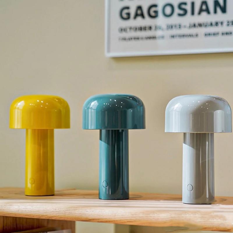 Italian Style Rechargeable Mushroom Table Lamp
