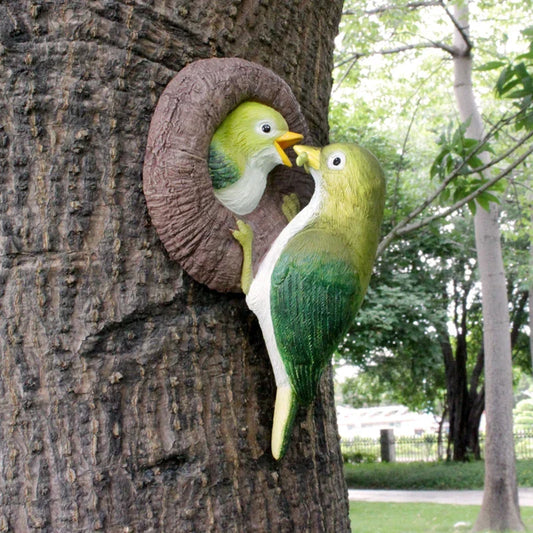 Lovebirds Tree Hug Wall Hanging Decor