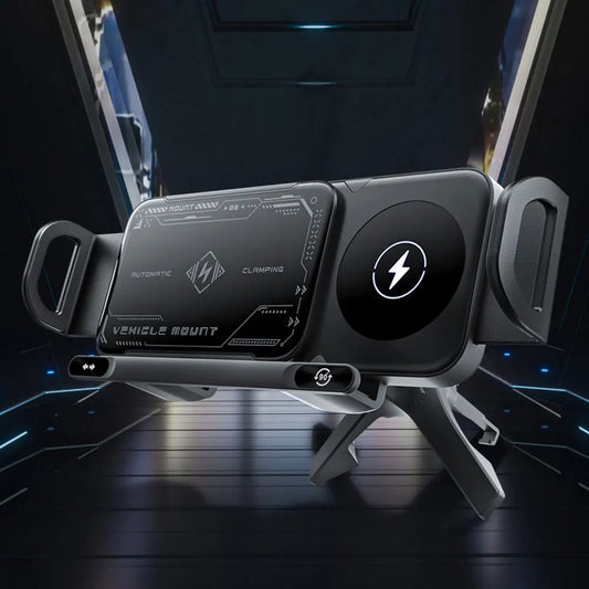 Touch & Rotate Automatic Universal Car Wireless Charge Phone Holder
