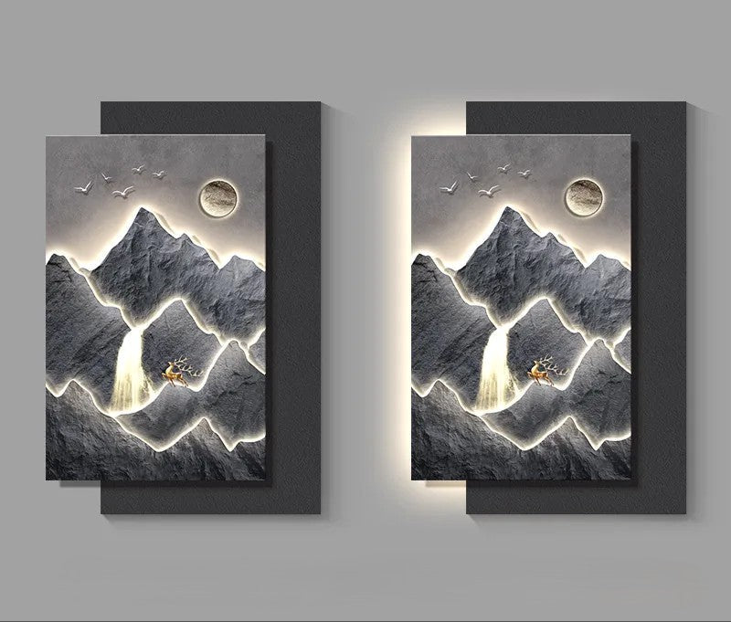 Mountain Landscape Modern Wall Art