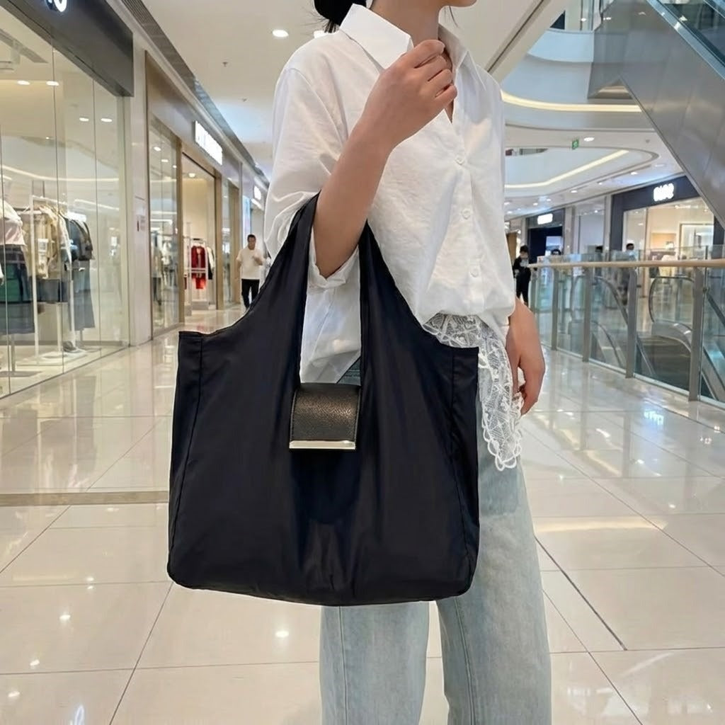 Pocket Size Expandable Tote Reusable Shopping Bag