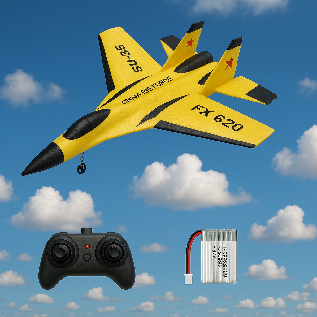 Remote Control Foam Fighter Airplane Toy