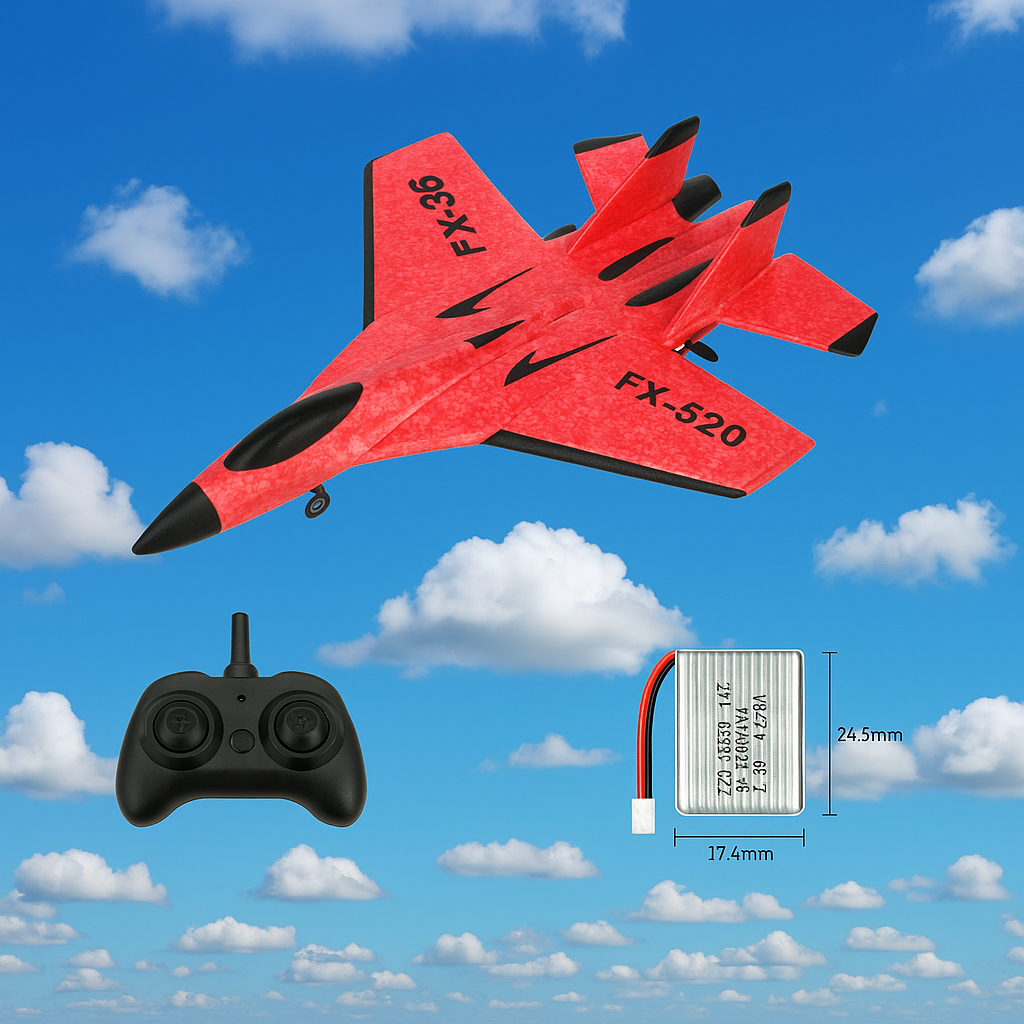 Remote Control Foam Fighter Airplane Toy