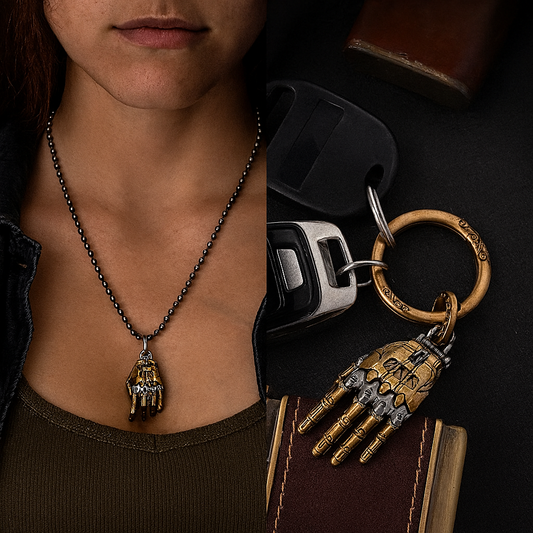 Robotic Mechanical Hand Necklace