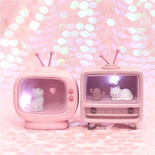 Cozy Cat TV Mini Night Lamp