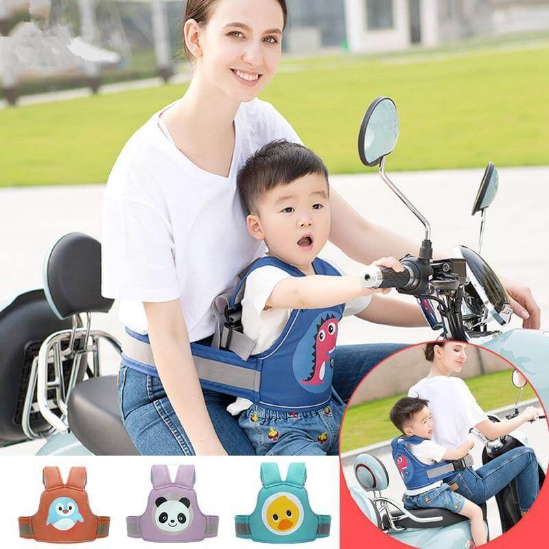 Cute Cartoon Kids Motorcycle Safety Seat Belt