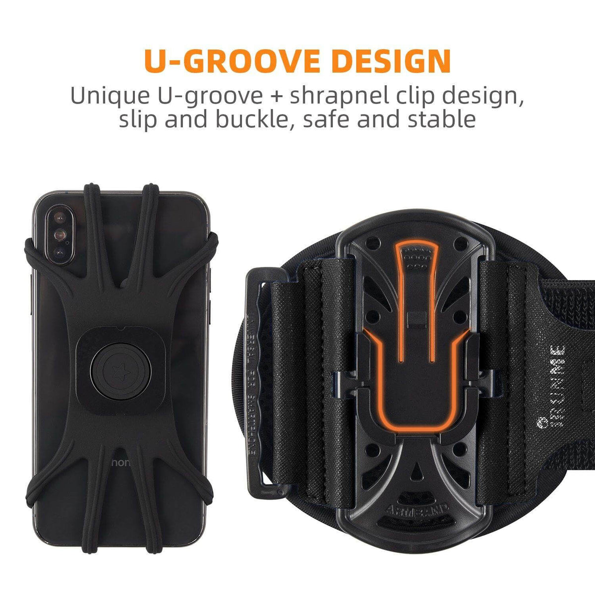Rotating Sports Phone Holder Wristband