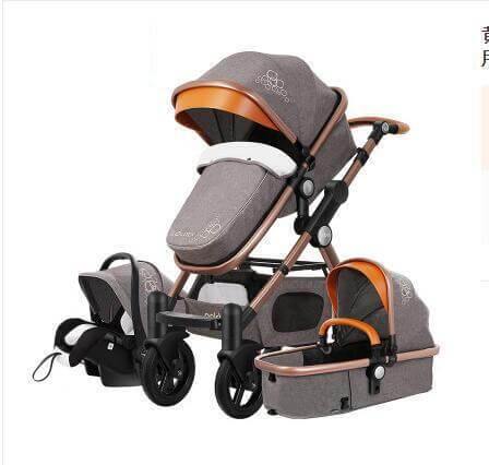 Luxury 3 in 1 Portable Higher Land-scape Carriage Foldable Baby Stroller
