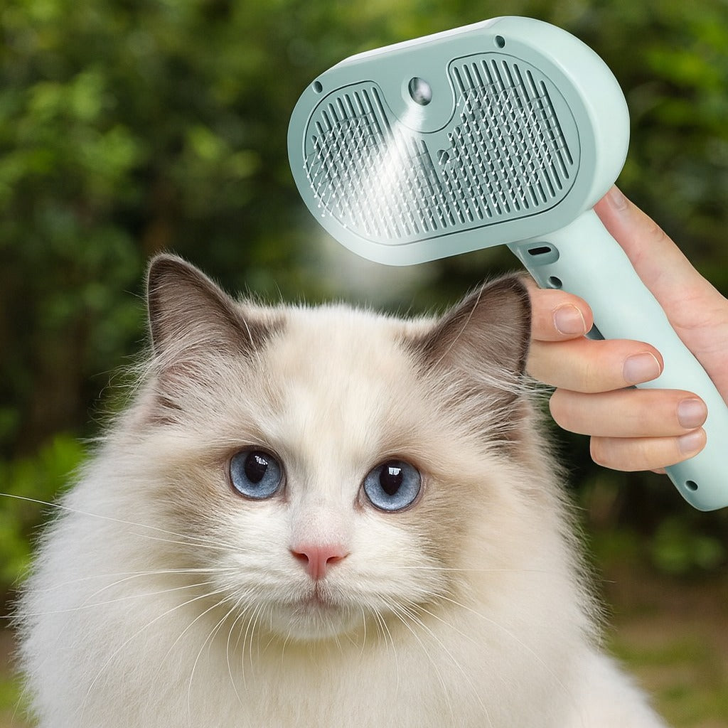 Fresh Groom Steam Spray Pet Brush