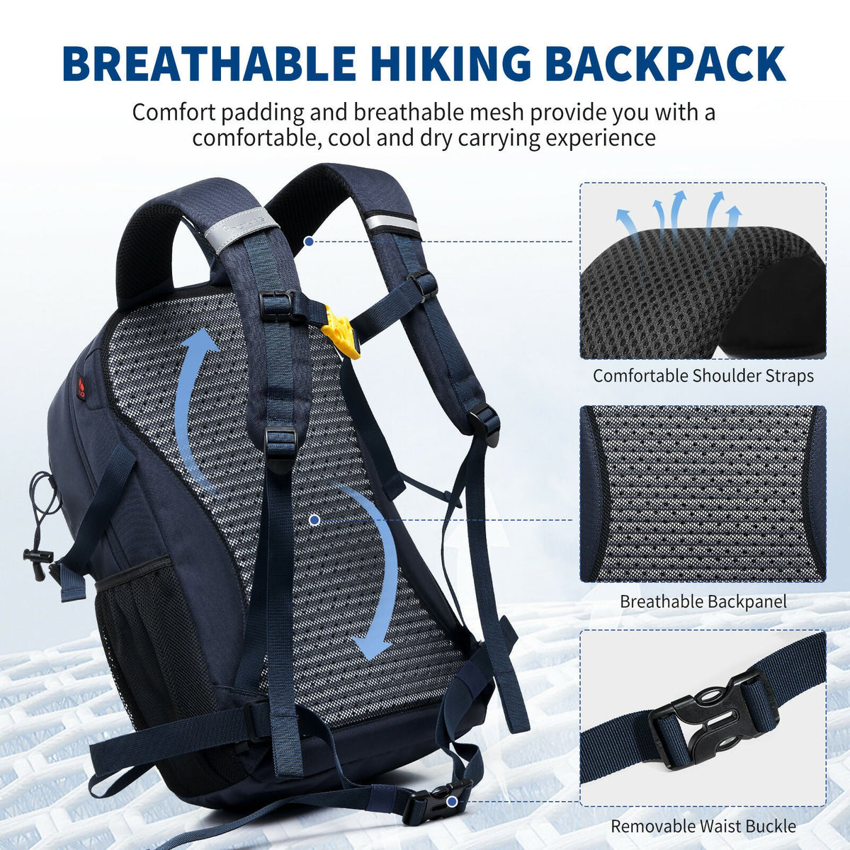 OIWAS 20L Lightweight Outdoor Hiking Backpack